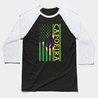 American Brazilian Capoeira Warrior Baseball T-Shirt